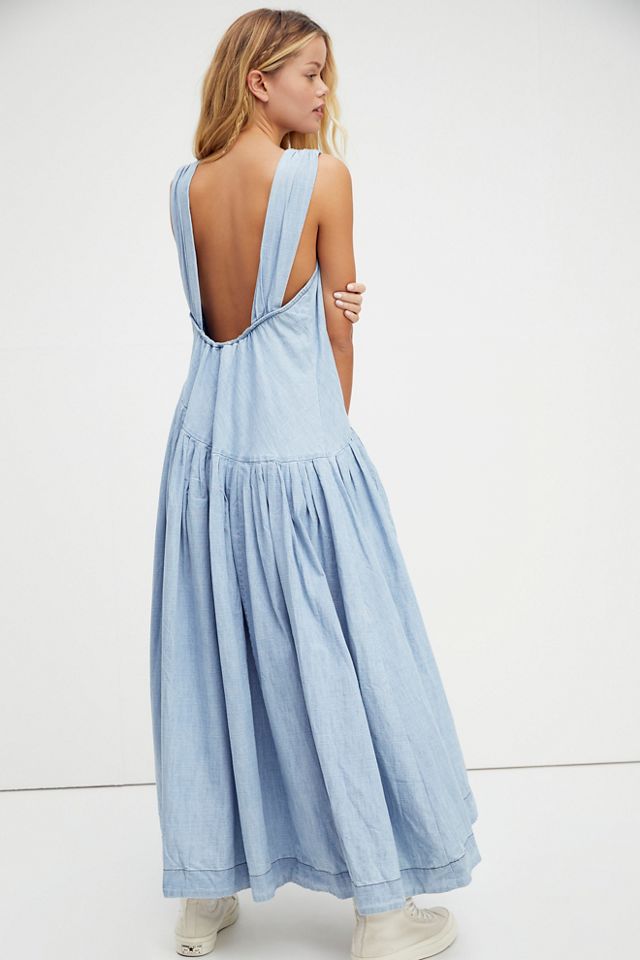 Free people sale chambray midi dress