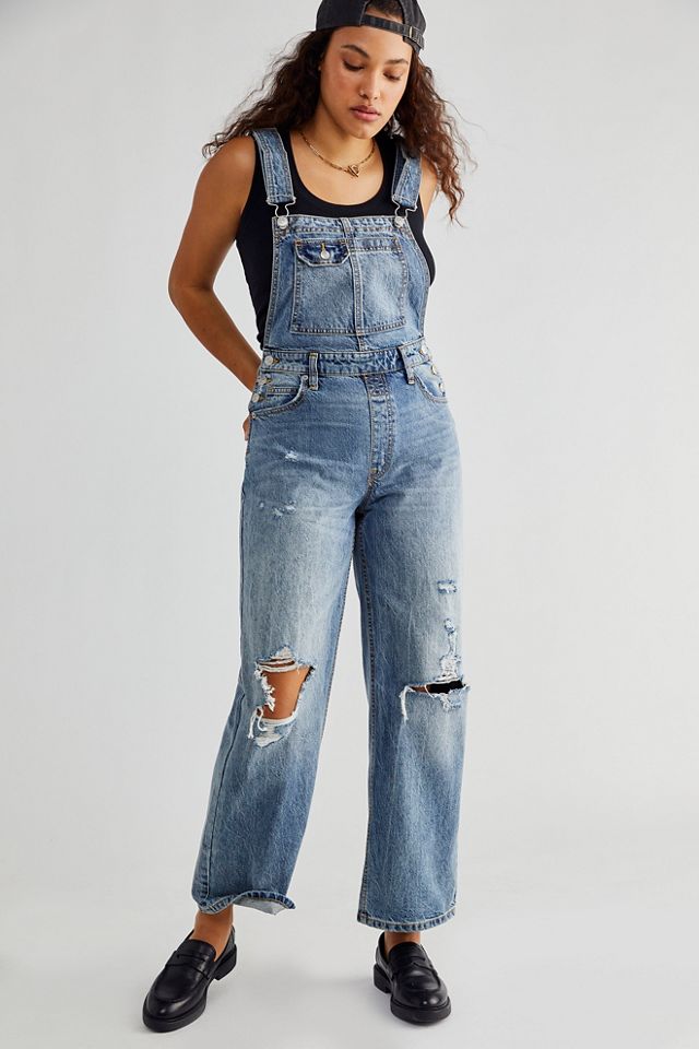 CRVY Destroyed Overalls | Free People