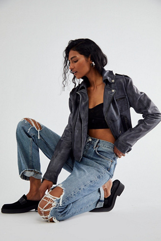 Free people suede moto on sale jacket