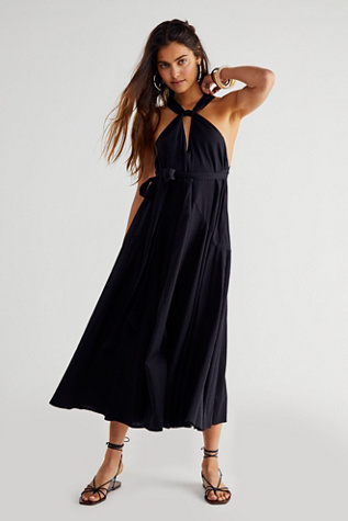 free people embrace it maxi dress FREE PEOPLE Good Feels Cap-Sleeve Maxi Dress