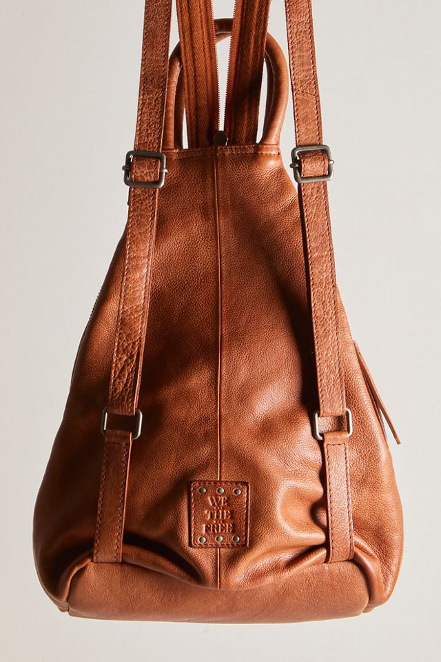 We The Free Cognac Leather Sling Backpack We The Free Soho Convertible Sling Bag | Free People main image 4