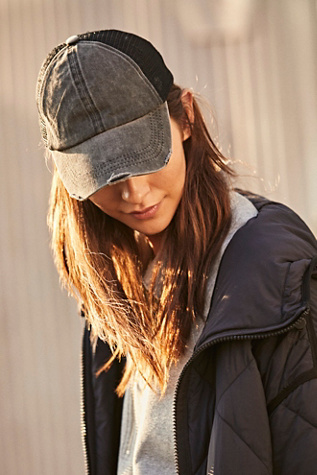 Saltwater Washed Trucker Hat by FP Movement at Free People, Washed Black