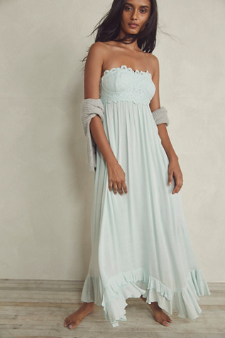 Free People adella corset maxi dress