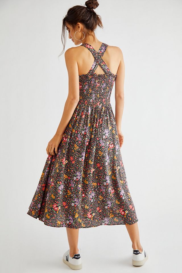 Robe boutonnée à smocks #1
