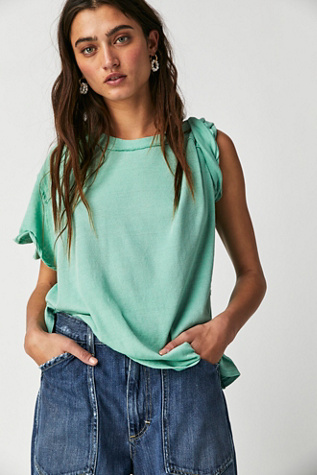 Care FP Linen Blend BF Tee | Free People
