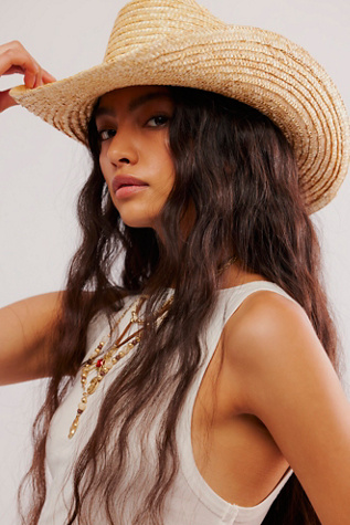 Fame Straw Cowboy Hat at Free People in Natural