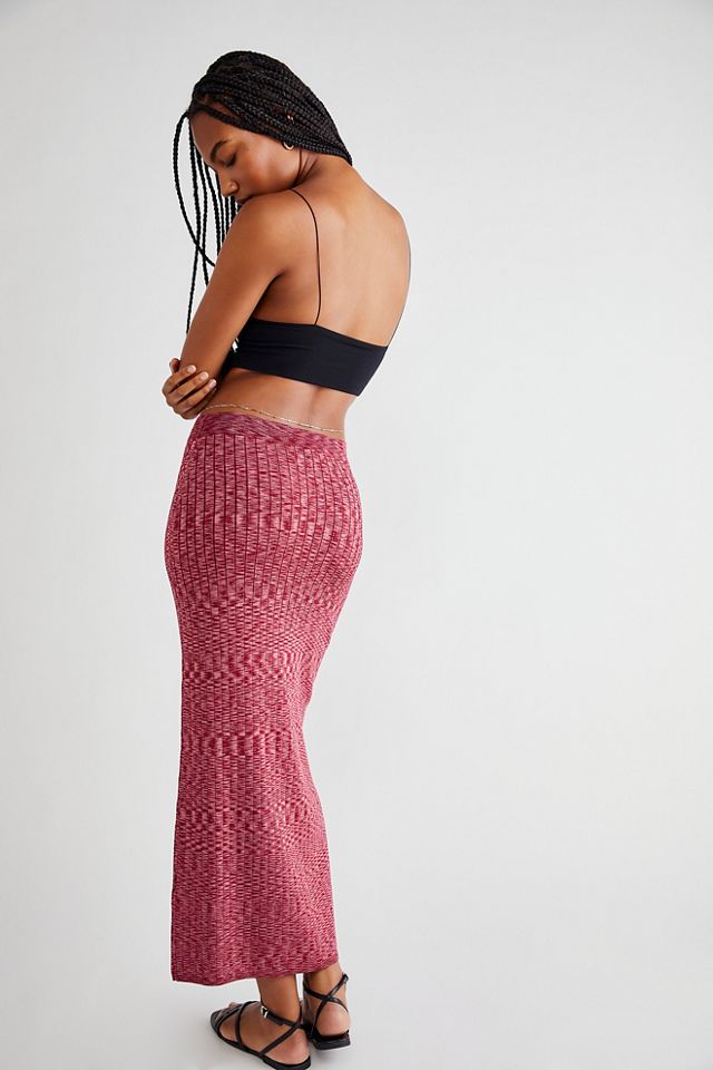 Beach To Night Midi Swit Skirt Free People UK