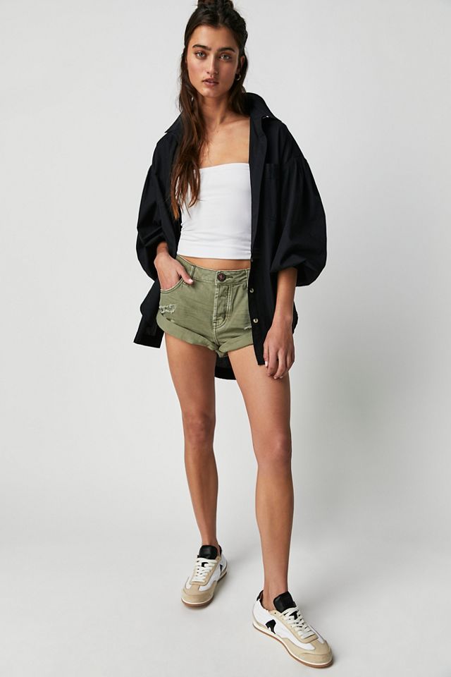 OneTeapsoon Bandits Low-Waist Denim Shorts | Free People