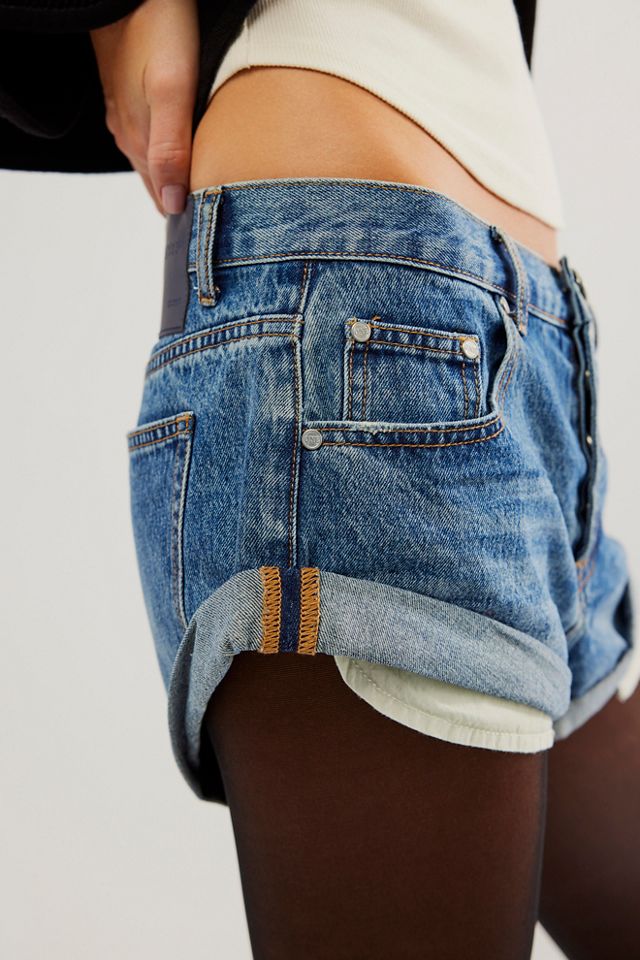 OneTeapsoon Bandits Low-Waist Denim Shorts | Free People