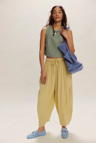 Quinn Trousers By free-est At Free People In Lemongrass, Size: Small