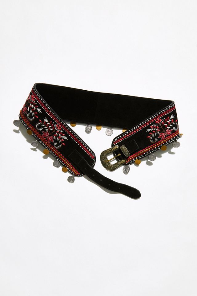 Taj Embroidered Belt | Free People display picture 2