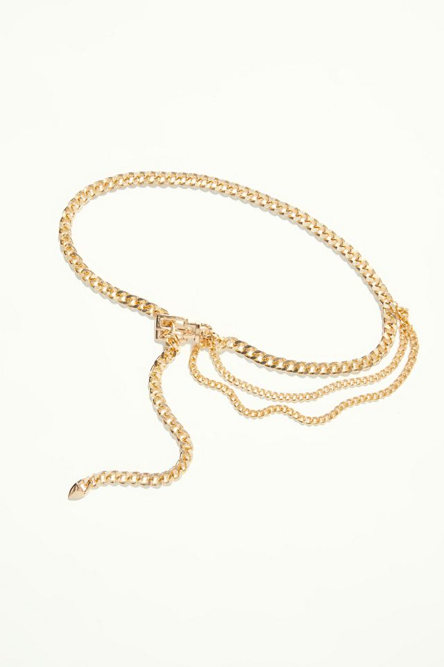 Drop It Chain Belt | Free People display picture 3