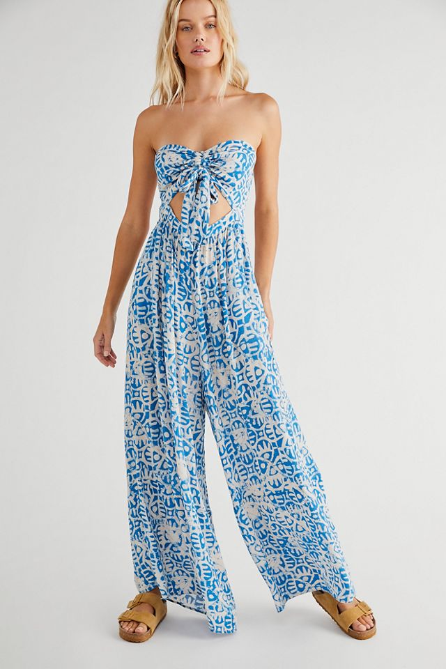 Free people cheap strapless jumpsuit