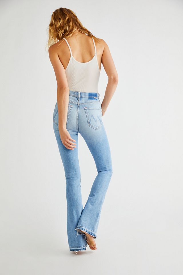 MOTHER High-Waisted Runaway Undone Hem Jeans | Free People