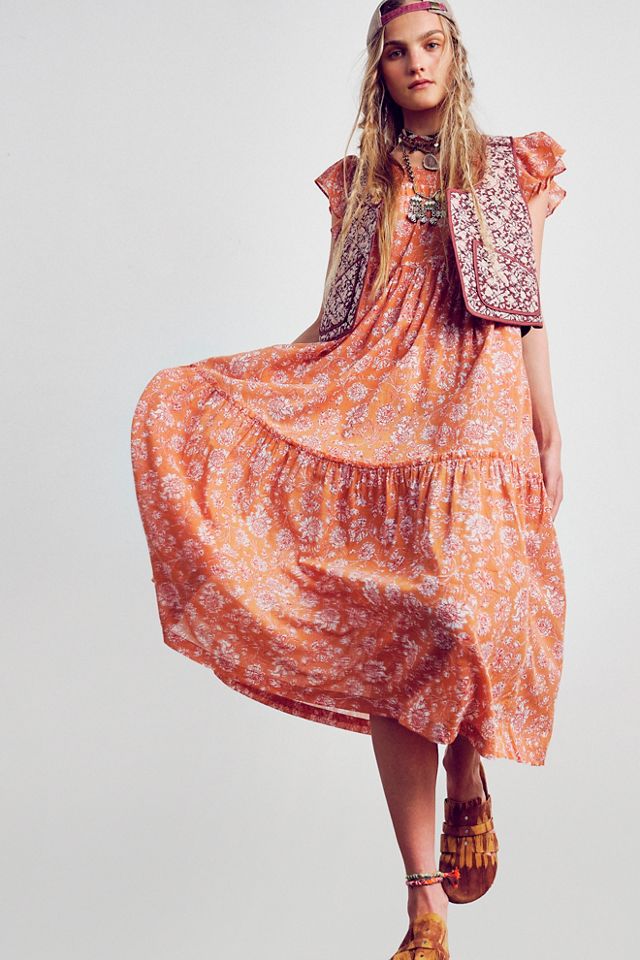 Bonita Printed Midi Dress | Free People
