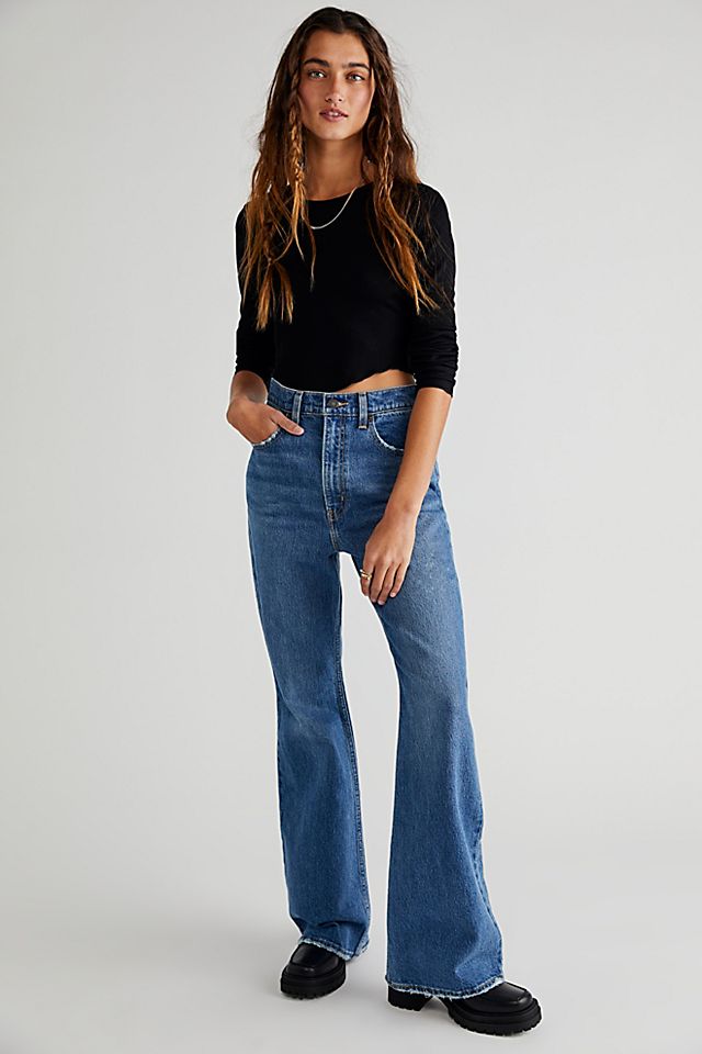 Levi's 70's High-Rise Flare Jeans | Free People UK