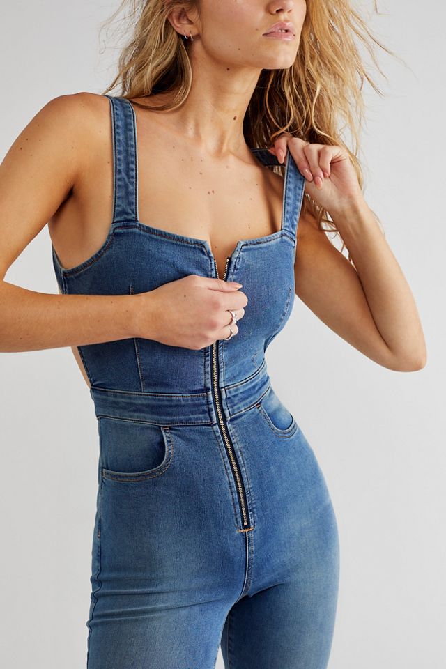 Filthy Rich Jumpsuit Navy - Onepiece