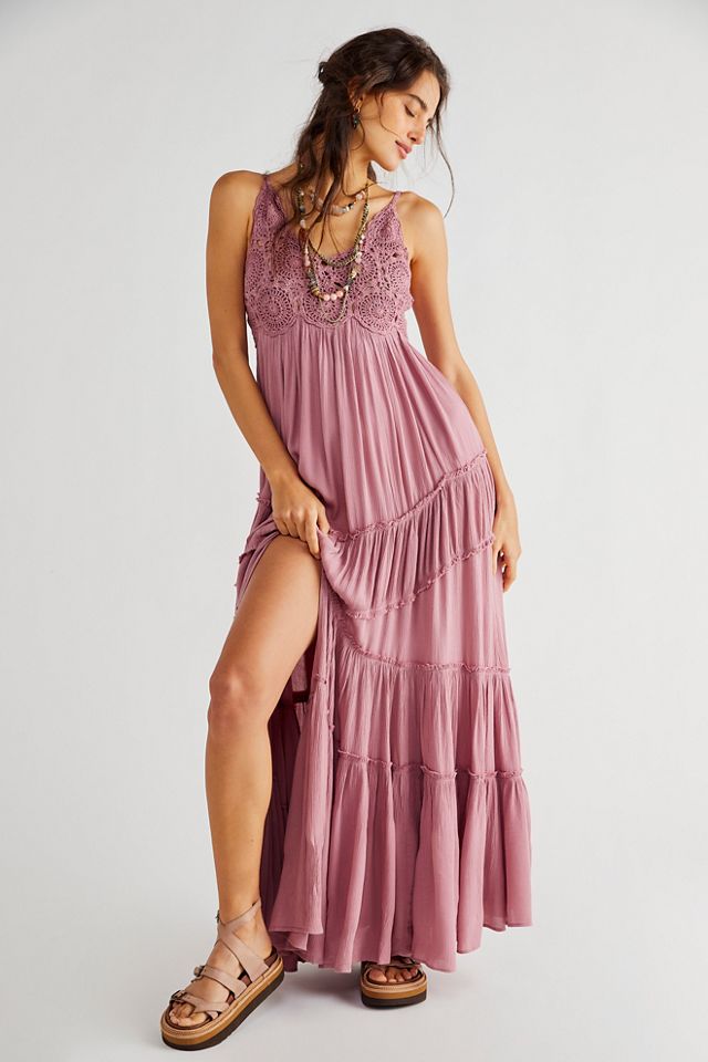 Free people shop pink maxi dress