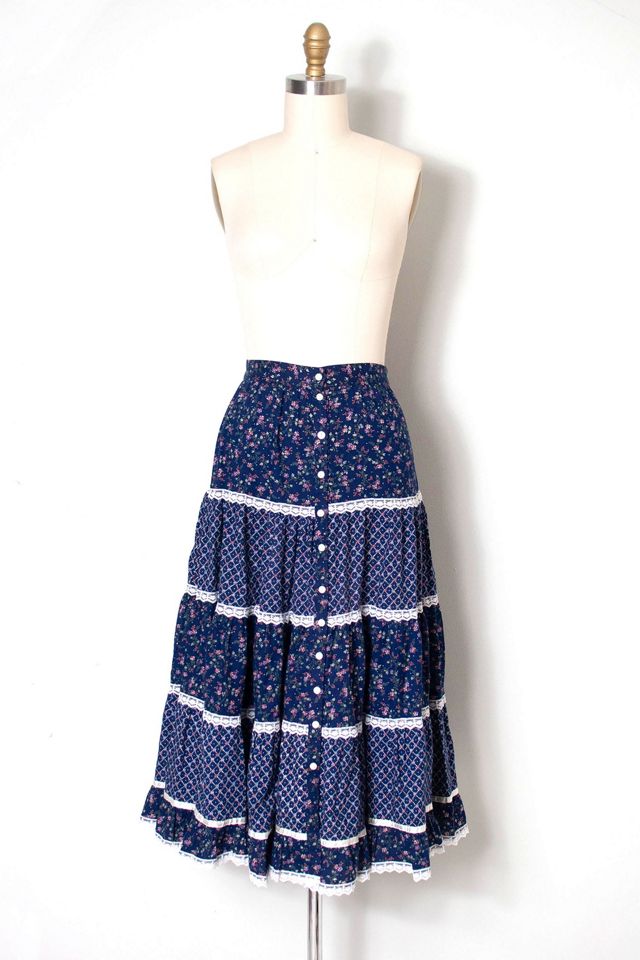 gunne sax ガニーサックス　小花柄　vintage skirt gunne sax ガニーサックス 小花柄 vintage skirt - メルカリ