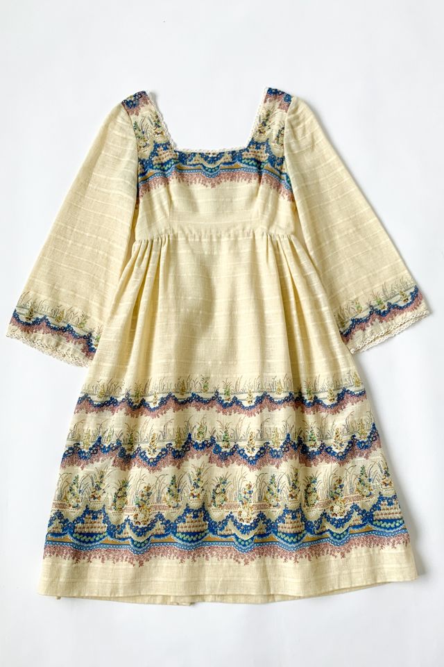 Vintage 1960s Pale Yellow Empire Waist Dress Selected by Raleigh Vintage |  Free People