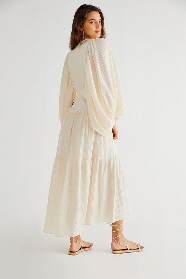 Mila Plunged Tiered Midi Dress #1