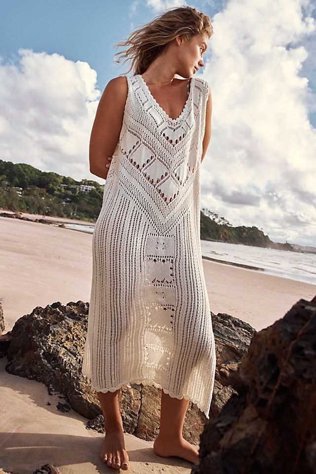 beachy knit dress Beach Style Mini - multiple colors I Love that Boho 42in) SIZE XL Handmade Crochet Summer Dress |