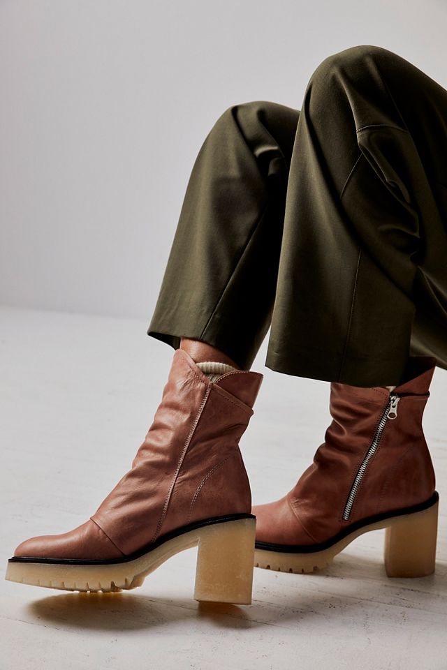 Free people 2025 leather booties