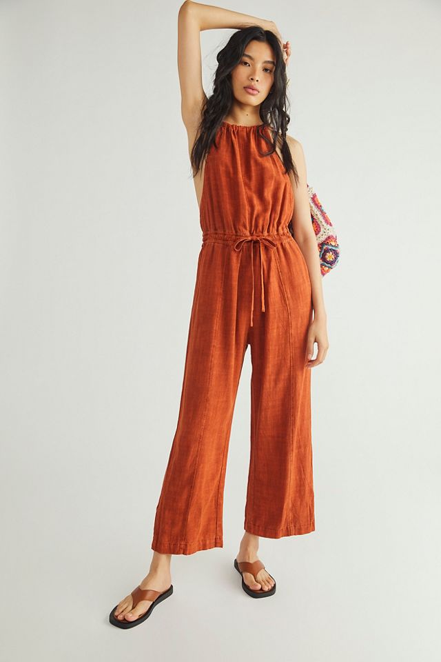 Free people store linen overalls