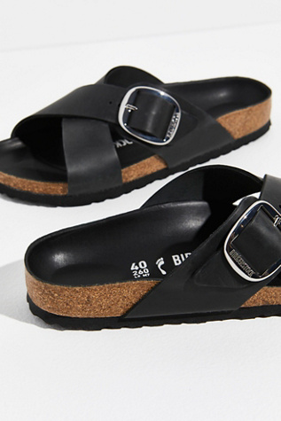 birkenstock siena big buckle black