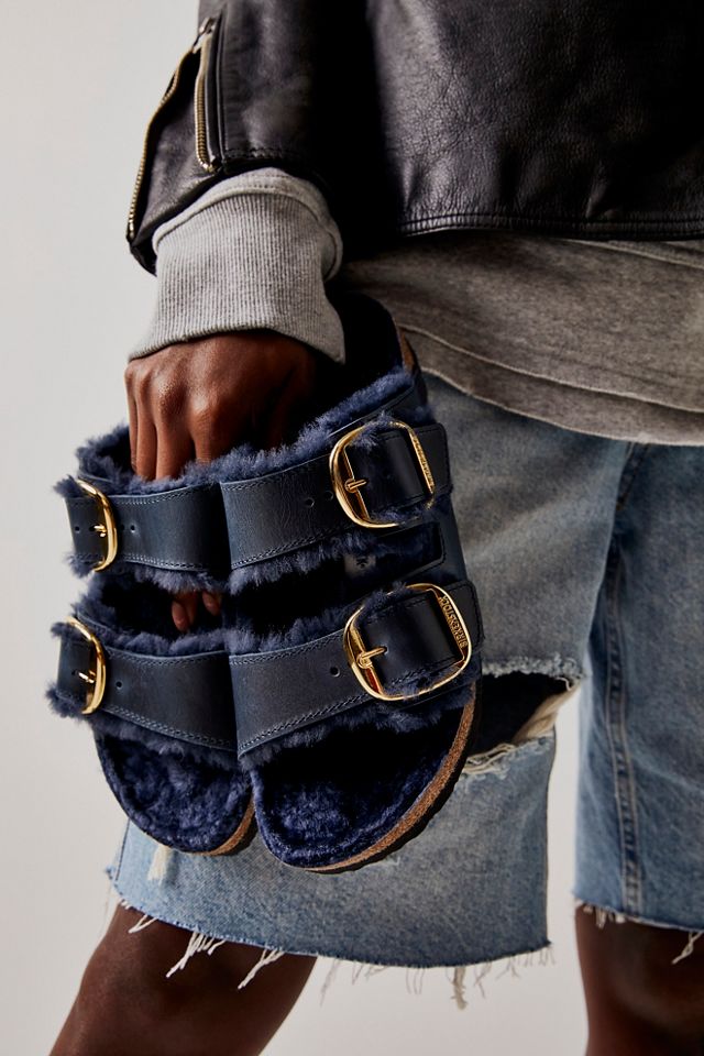 Birkenstock arizona shearling online navy