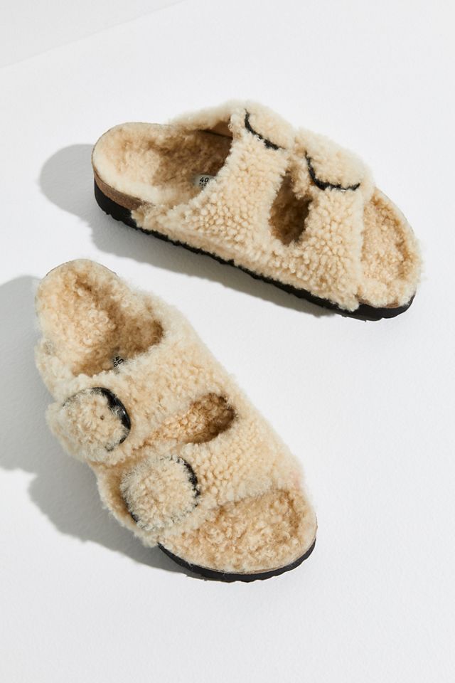 Birkenstock Arizona Big Buckle Shearling Teddy Sandals