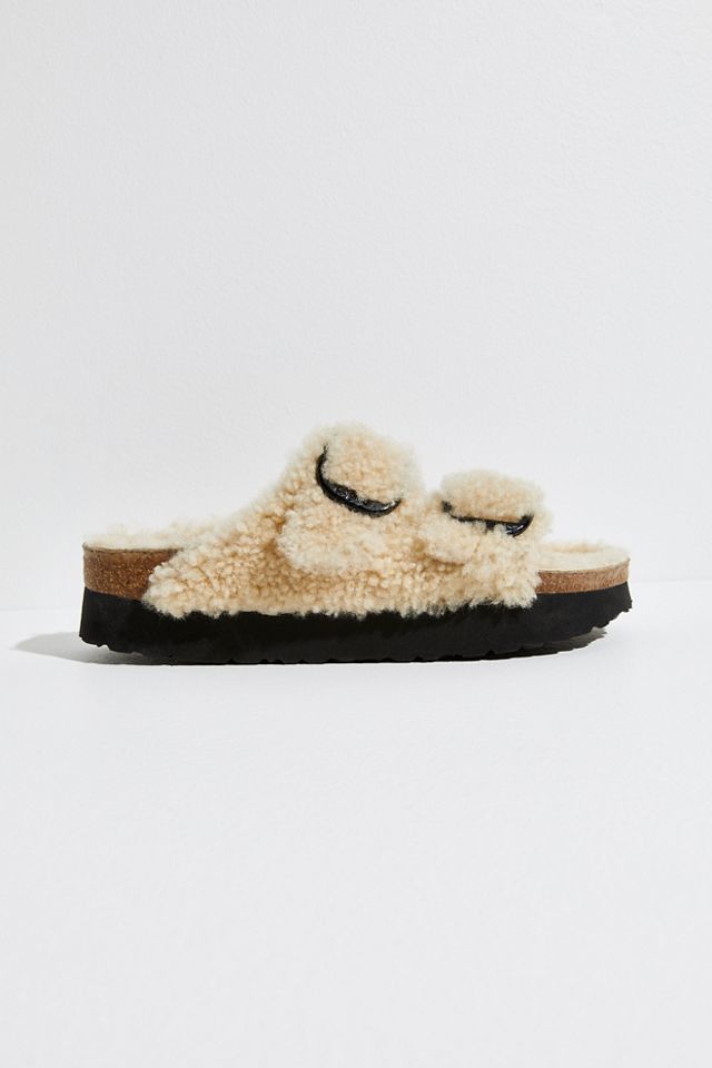 Birkenstock Arizona Shearling Sandals by at Free People - ShopStyle