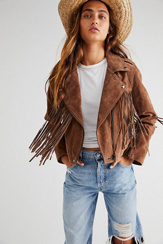 blank nyc fringe leather jacket