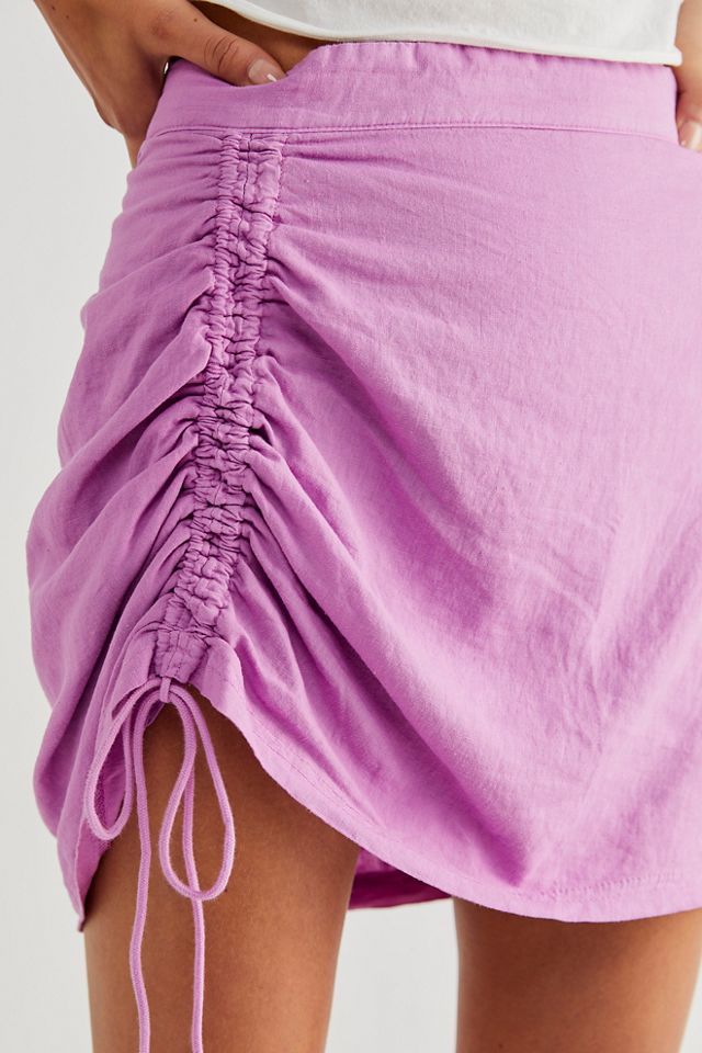 Tori Side Ruched Mini Skirt #2
