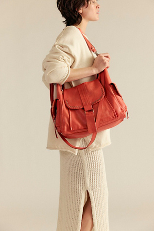 We The Free Leigh Distressed Tote en Corail, pour femme chez Free People