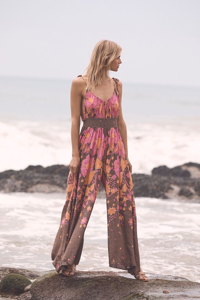 Free people floral fashion jumpsuit