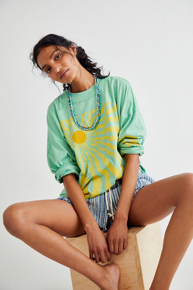 Free people soak up the sales sun tee