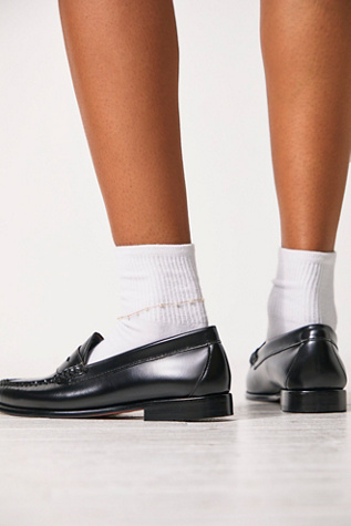 Женские туфли G.H. Bass Whitney Loafer, цвет: Чёрный — фото 4