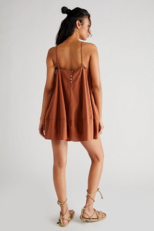 Struttin' Mini Dress by free-est at Free People in Caramel Cafe, Size: XS