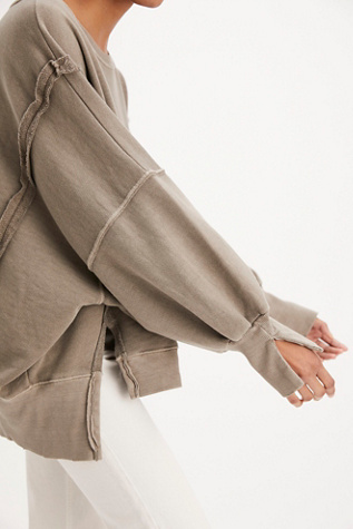 Sweat-shirt Camden We The Free en Dauphin, pour femme chez Free People
