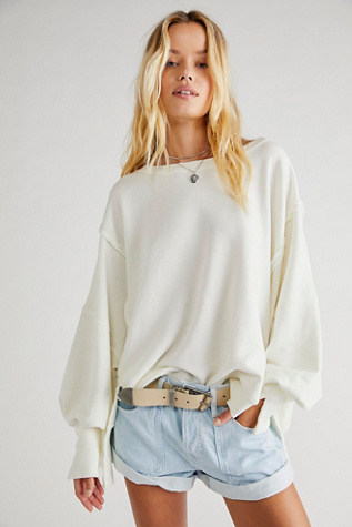 Free people oversized clearance sweatshirt