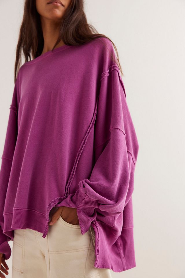 Free purchases People Sweatshirt Oversized Ruffle