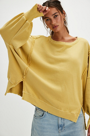 We The Free Camden Sweatshirt at Free People in Jojoba, Size: XS