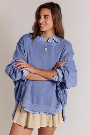 We The Free Camden Sweatshirt at Free People in Mountain Spring, Size: XS