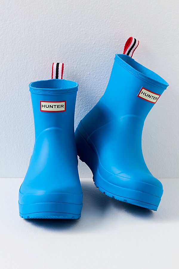 Hunter Play Short Wellies In Poolhouse Blue