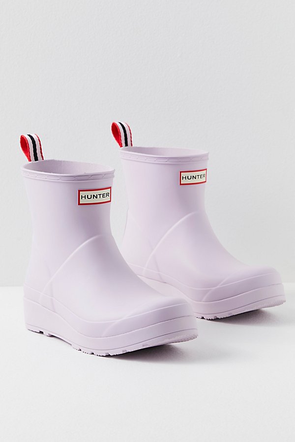 Hunter Play Short Wellies In Tempered Mauve