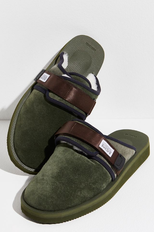 suicoke shearling sandals