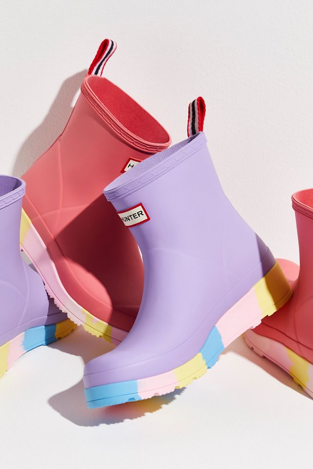Hunter Play Short Stripe Wellies | Free People UK