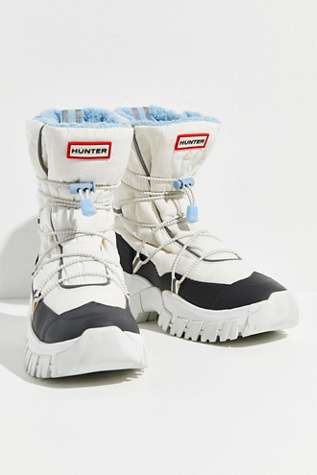 Hunter Women's Insulated Recycled Polyester Snow Boots In White ModeSens