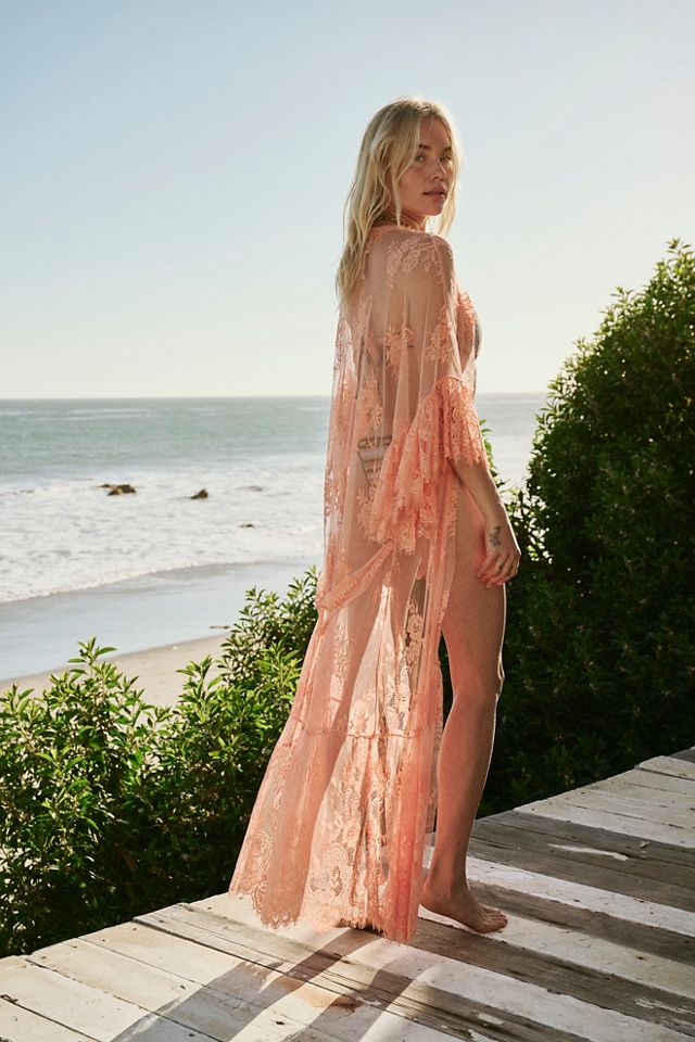 Barbara Tiered Lace Robe #1